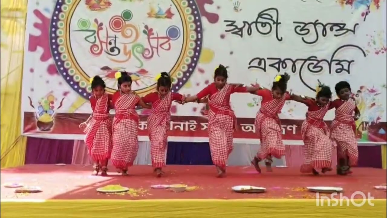 ফাগুনের কাল আইলো রে #bengalifolksong #bosontoutsob #groupdance #holifestival #easysteps 