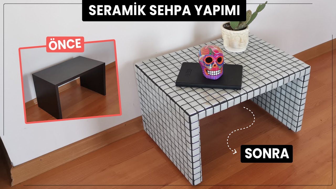 Seramik Mozaik Sehpa Yapımı | DIY Mobilya Yenileme