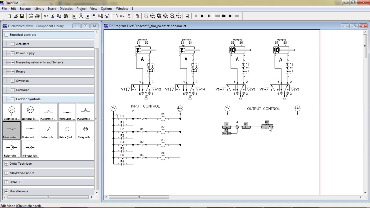 Programming PLC Ladder Tutorial  : FLuidSim Festo