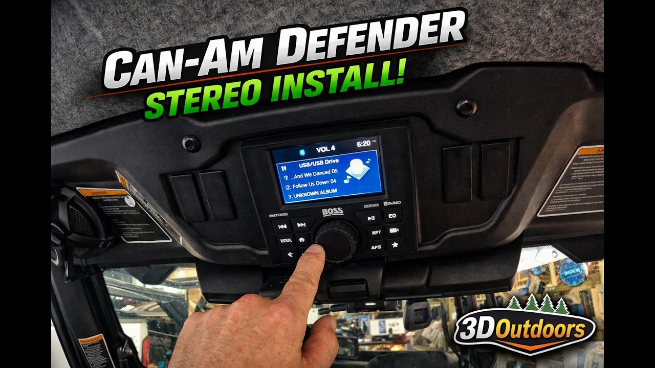 🎧 DIY Stereo Install on My Can-Am Defender