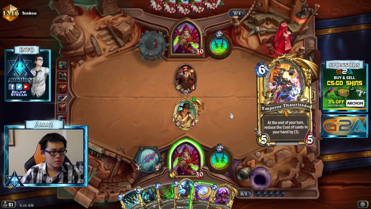 Hearthstone Amaz Playing Top Ranked C'thun Rogue