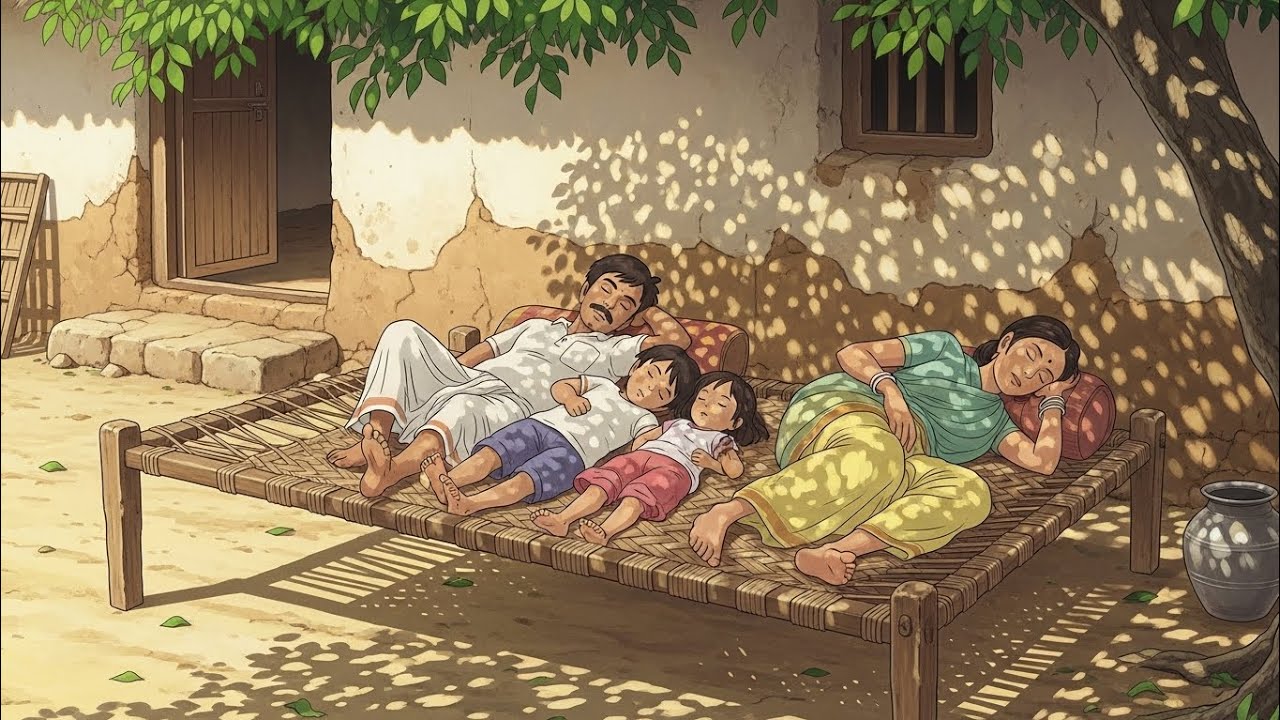 A Peaceful Village Afternoon🍃 | Simple food | silent moment | Ghibli-Inspired Indian Village ASMR
