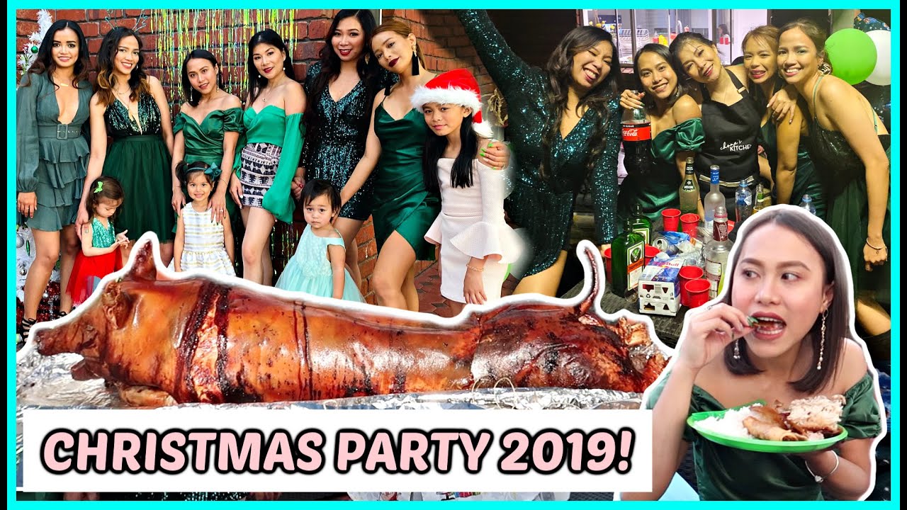 CHRISTMAS PARTY 2019! PINAKA MASAYANG KAINAN, SAYAWAN AT INUMAN! ❤️ | rhazevlogs