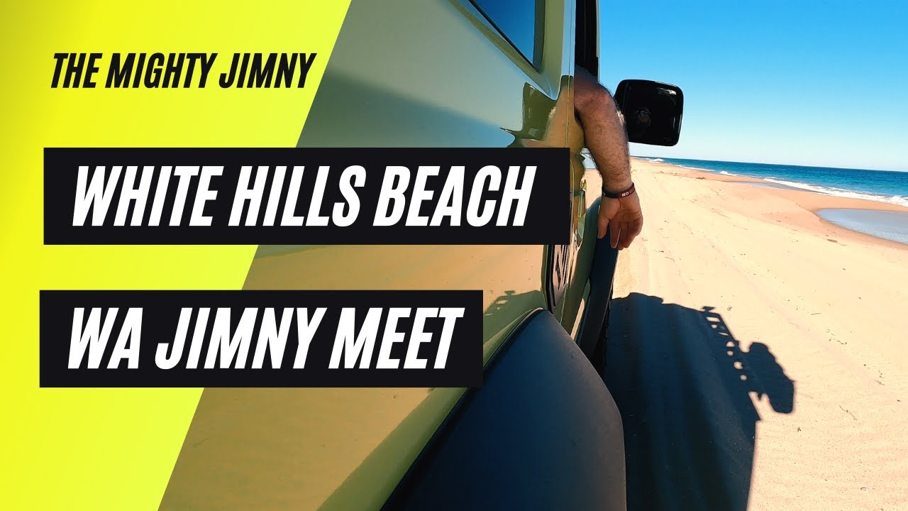 День в Уайт-Хиллз-Бич, полноприводный SUZUKI JIMNY CLUB, Вашингтон - 13 JIMNY на пляже