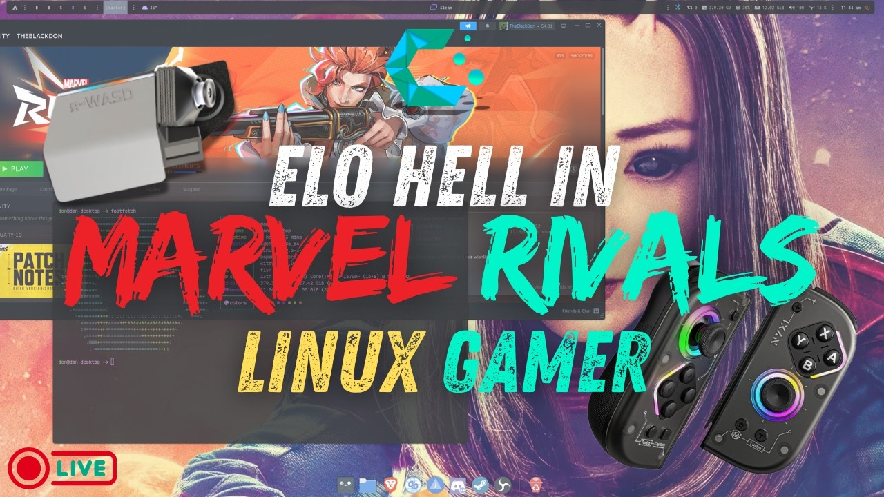 Gaming on Linux (x11) Elo Hell In Marvel Rivals - Lets Get Out Of Silver! 🤣