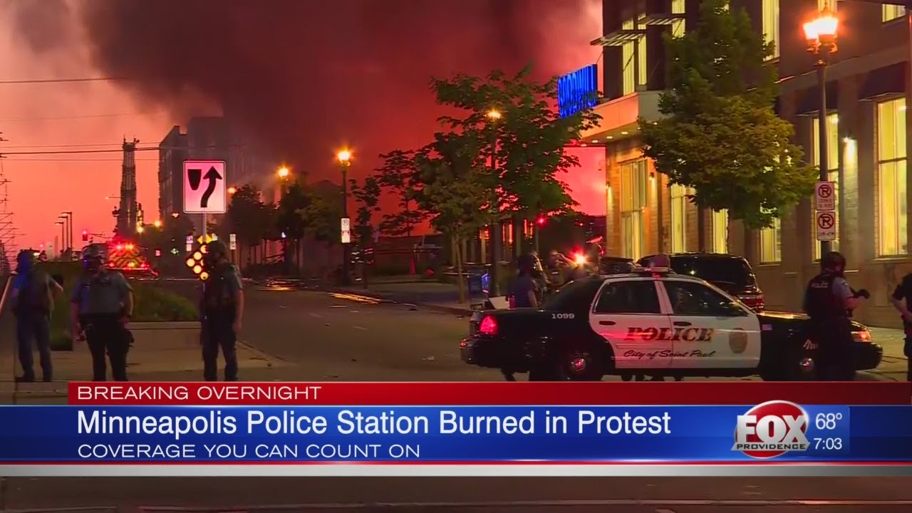 Minneapolis police station burned in protest