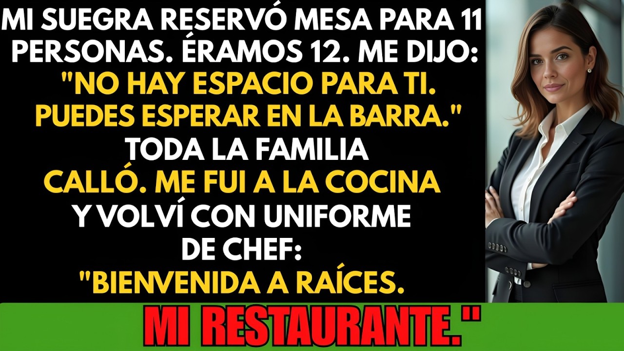 Mi Suegra Intentó Dejarme Sin Cena… Grave Error: EL RESTAURANTE ERA MÍO