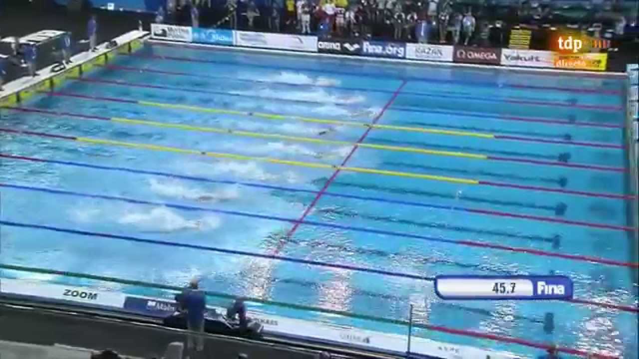 Men's 100m medley final 12th FINA World Swimming Championships (25m) Doha 2014