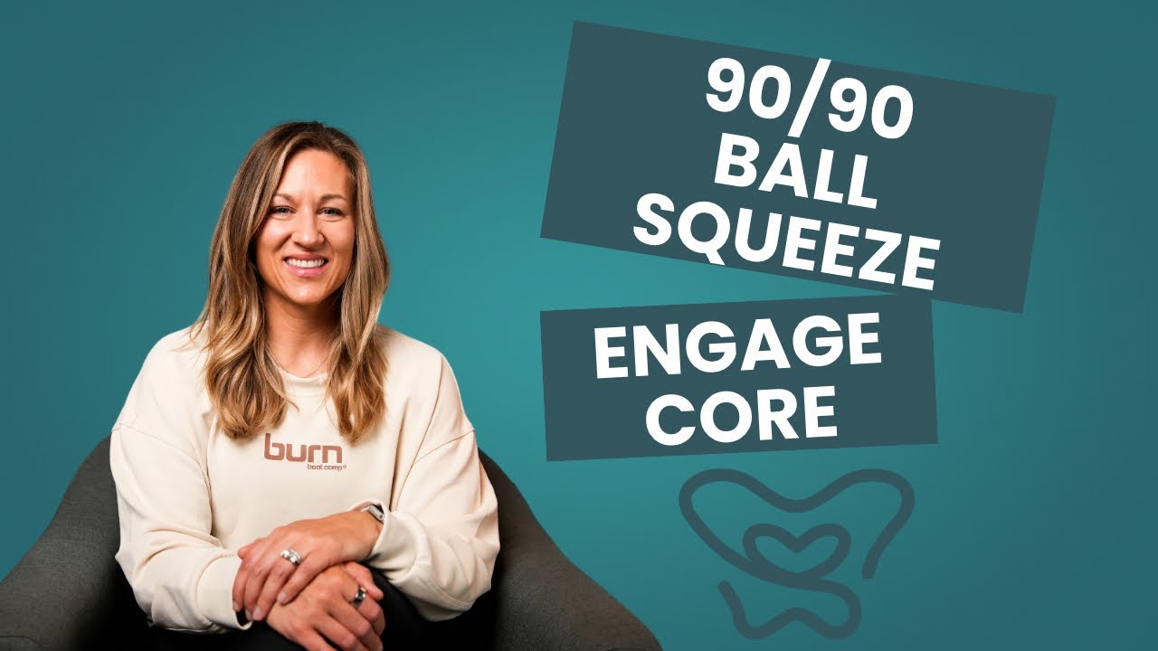 How to engage the core in 90/90 ball squeeze 