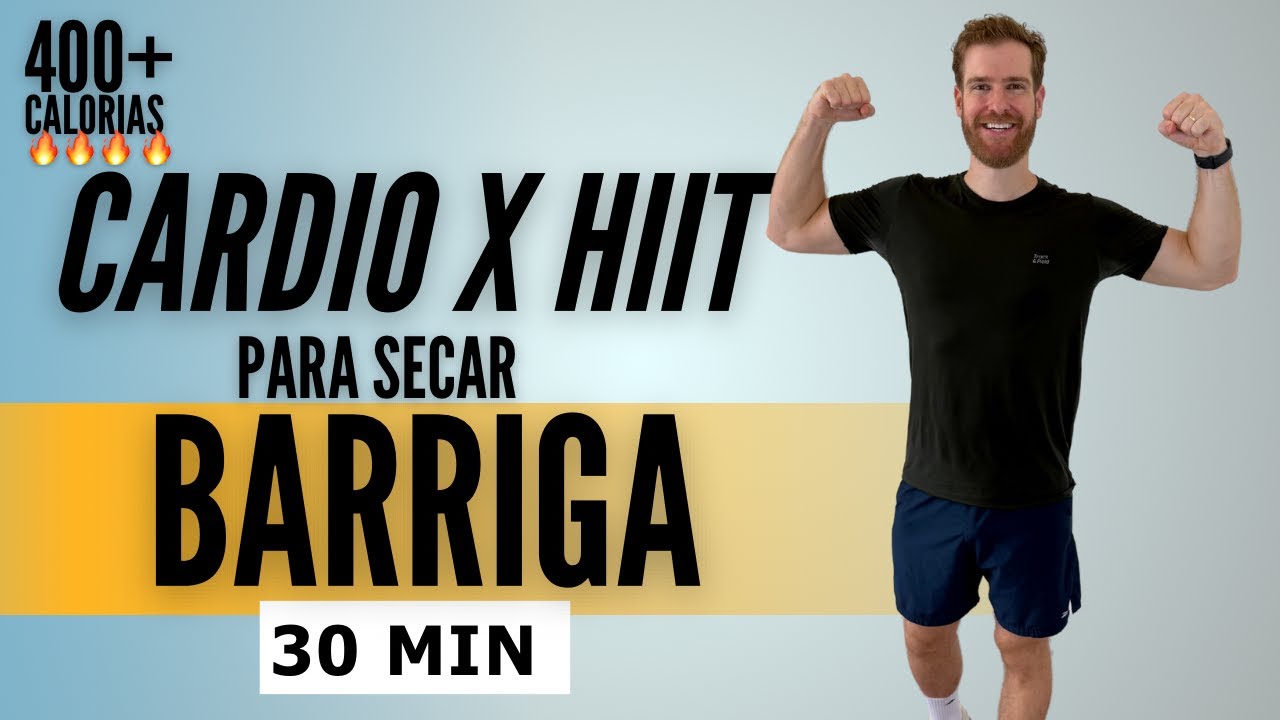 30 MIN DE EXERCÍCIO CARDIO HIIT - TODOS EM PÉ - Corpo inteiro, sem equipamento, sem repetições