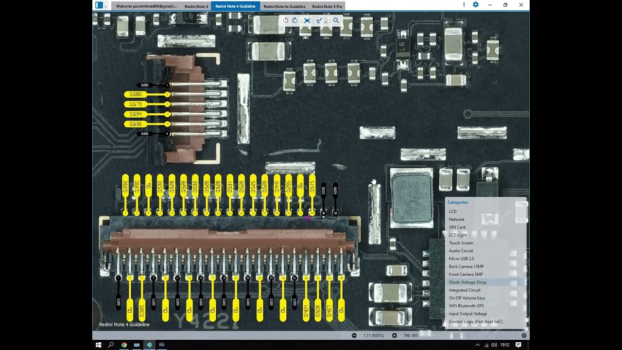 skema redmi note 4 mtk dioda mode