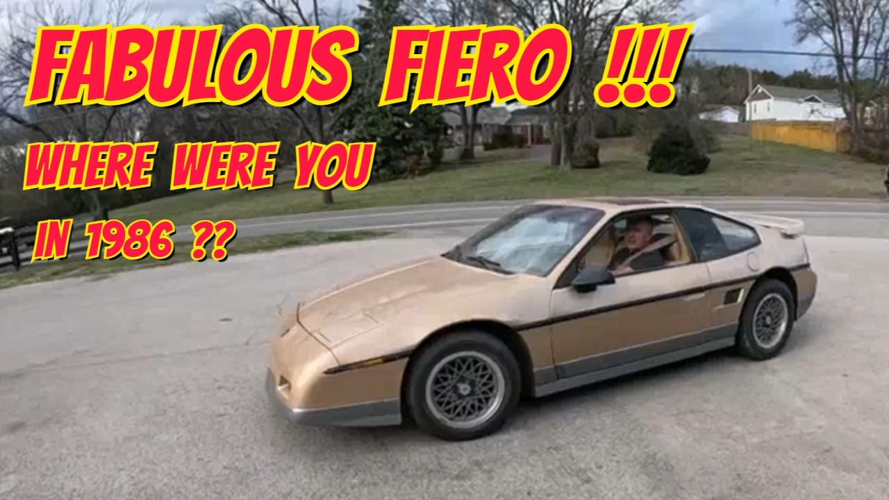 Fabulous Fiero!!  Where were you in 1986 ??