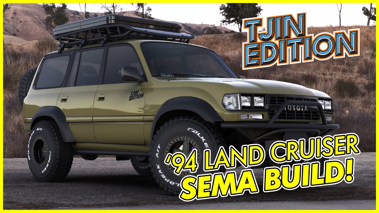 Tjin Edition Modified 1994 Toyota Land Cruiser Overland SEMA Build Part 1 - Army Green - DAYUUM!