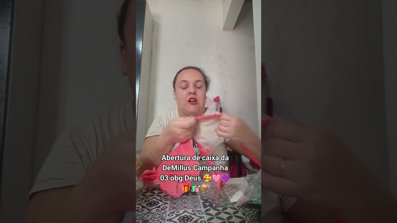 Abertura de Caixa DeMillus Campanha 03 0bg Deus 🥰🩷💜🎁🛍️📦