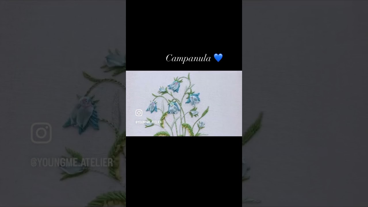 Campanula embroidery #campanula #frenchembroidery