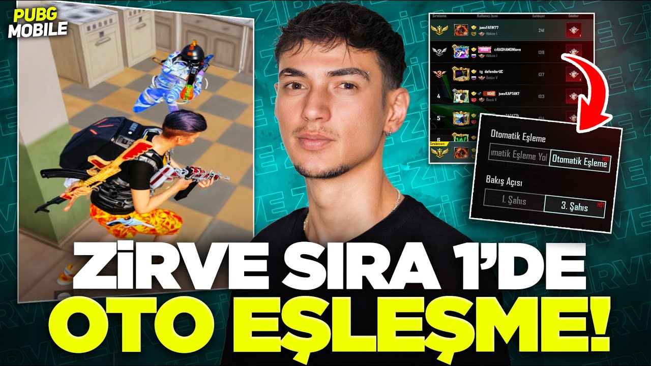 ZİRVE SAVAŞI SIRA 1 HESAPLA ŞAPKADAN TAVŞAN ÇIKARDIM 😯 /Pubg Mobile