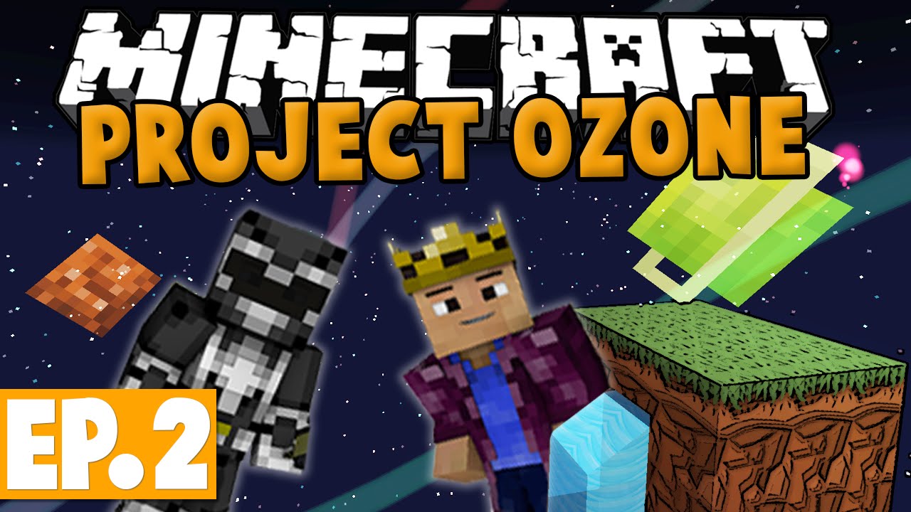 Minecraft Project Ozone - LEGENDARY DRACONIC BOW! #2 [Modded HQM Skyblock]