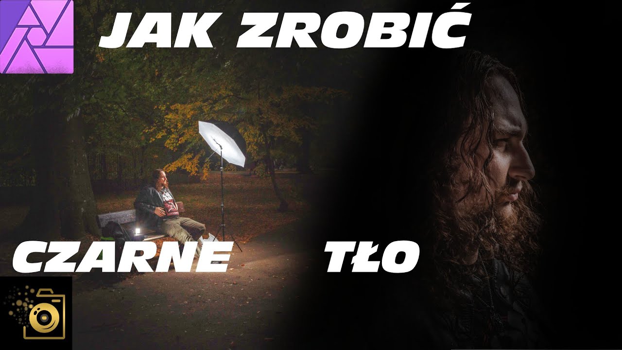 Jak zrobić zdjęcie z czarnym tłem - sesja w plenerze | Affinity Photo po polsku !