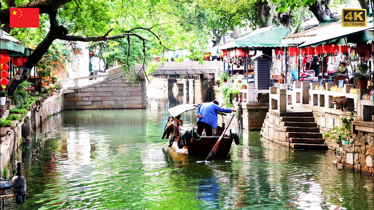 4K | Tongli Ancient Town in Suzhou,  a Classic Thousand-Year-Old Jiangnan Water Town in China