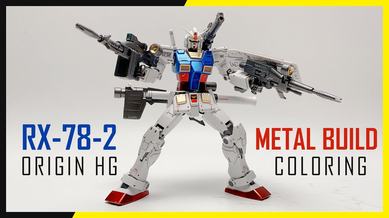 Sơn custom M&ocirc; h&igrave;nh Cụ tổ RX-78-2 Gundam GTO HG 1/144 m&agrave;u Metal build | Airbrush paiting