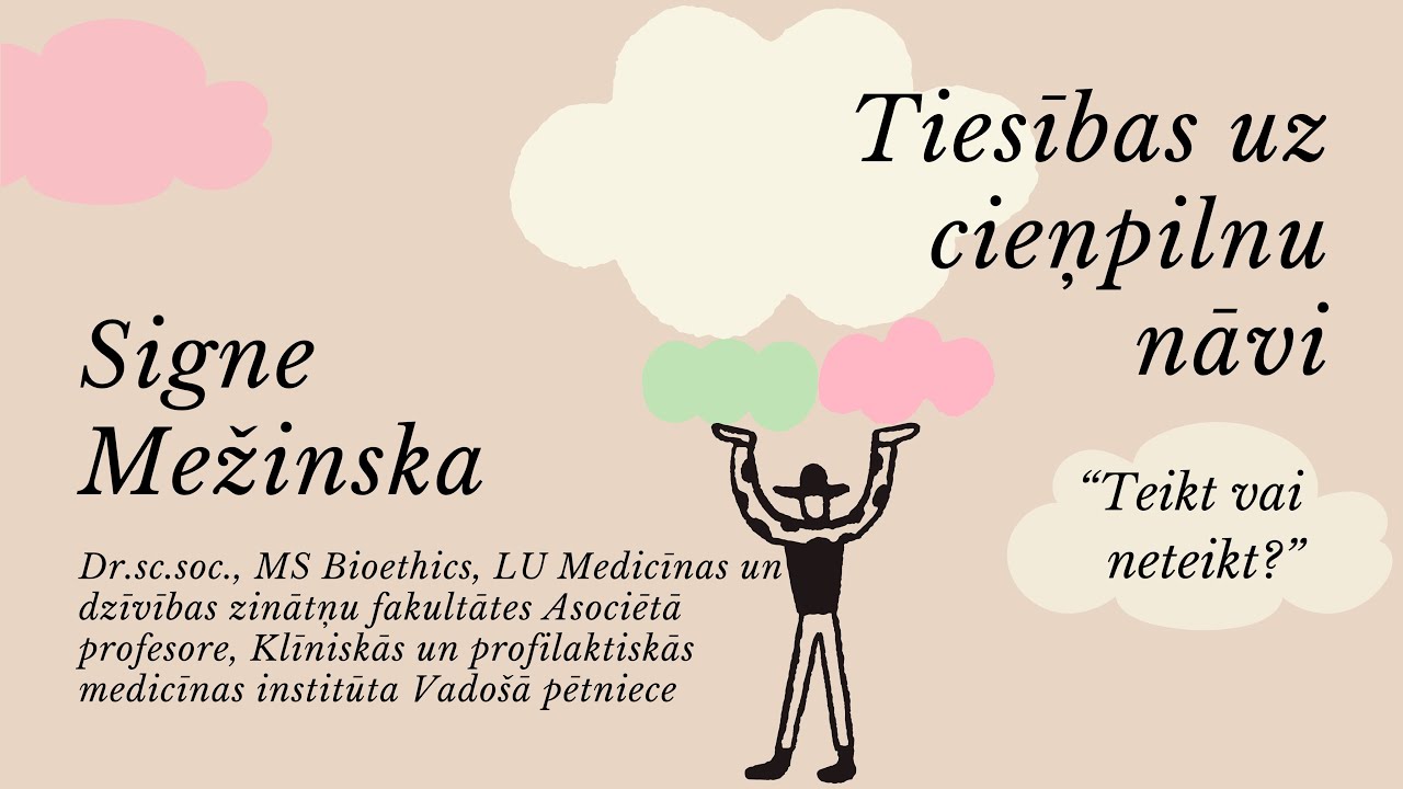 Kā runāt par dzīves noslēgumu: ētiskie aspekti | profesore Signe Mežinska