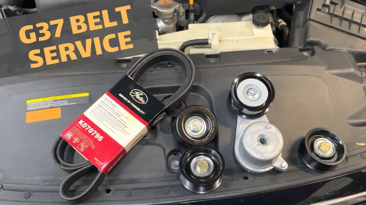 Infiniti G37 Belt, Tensioner, and Idler Replacement
