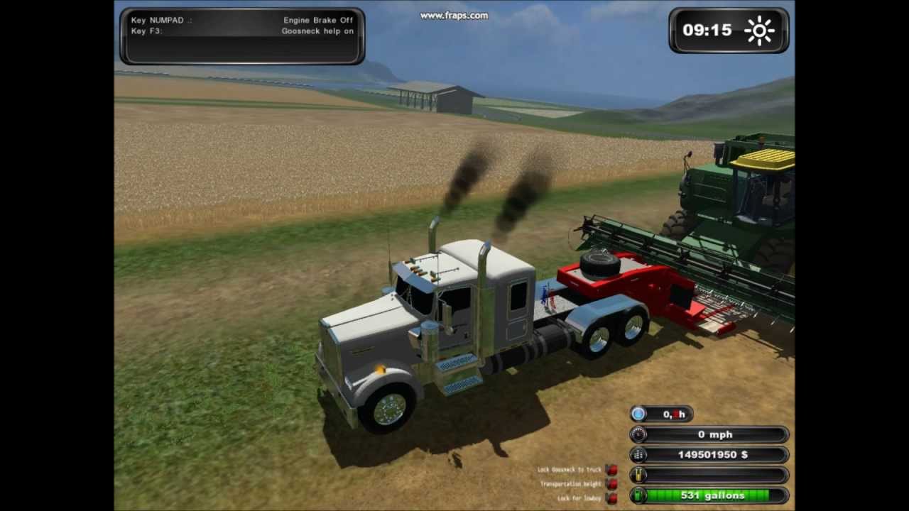 Farming Simulator 2011 Harvesting