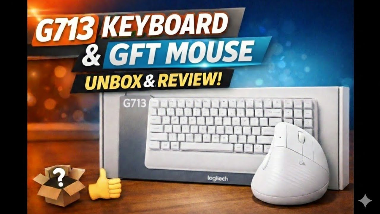 I Tried Logitech’s Ergo Gear | G713 Keyboard & Lift Mouse Unboxed | Honest First Impressions!