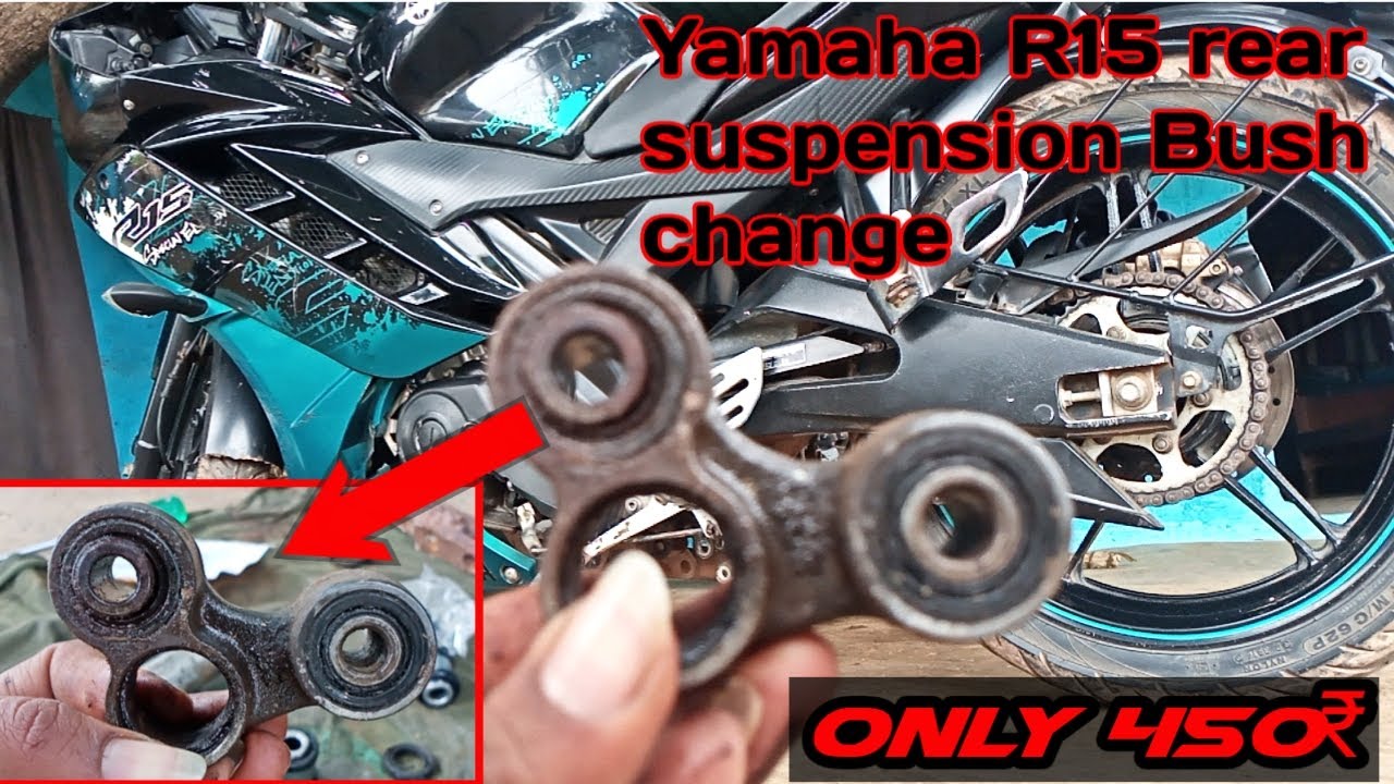 Yamaha R15 V2 Riyar Suspension Bush Change/  Swing Arm Bush Change all model/R15 V2/V3/V4,