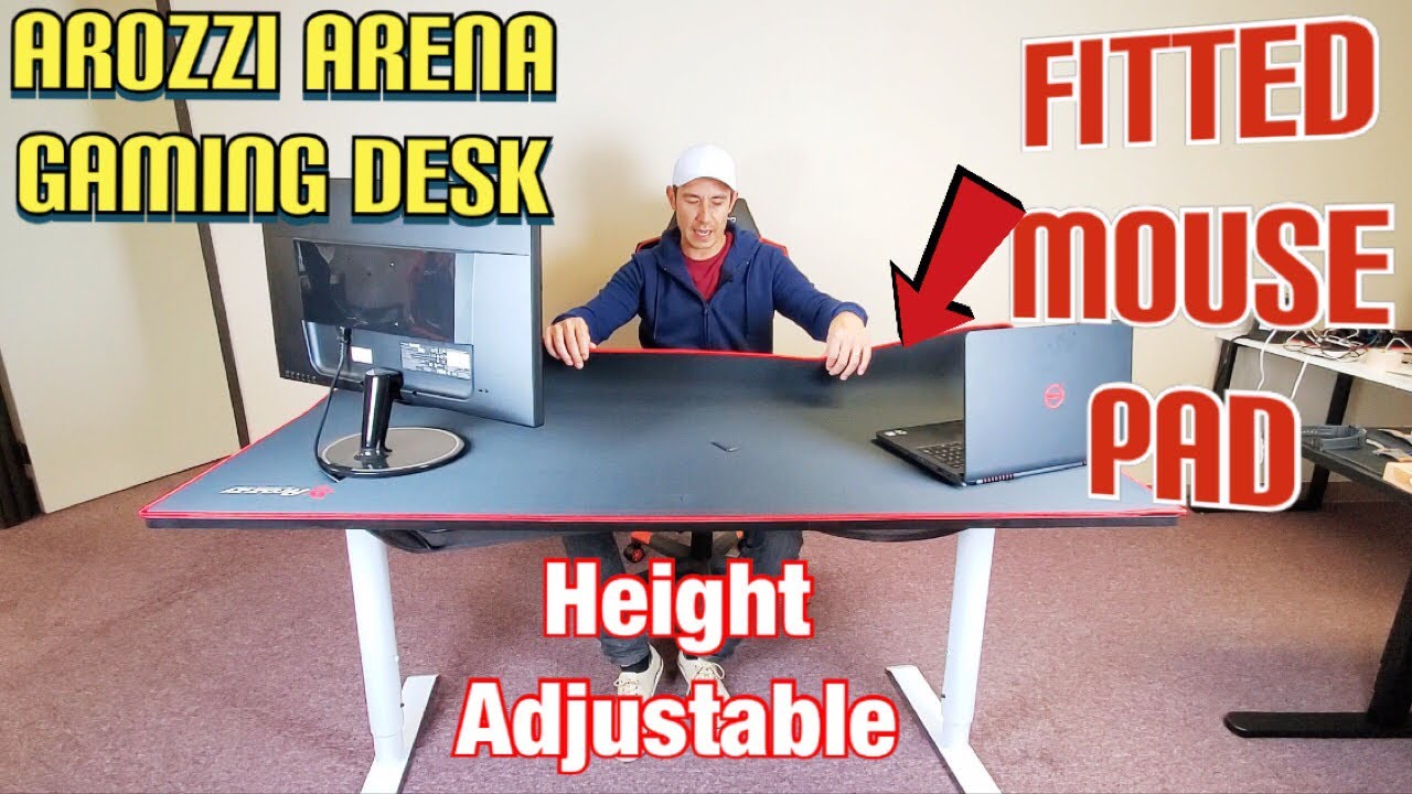 Arozzi Arena Gaming Desk w/ HUGE FITTED MOUSE PAD (The Good & Bad)