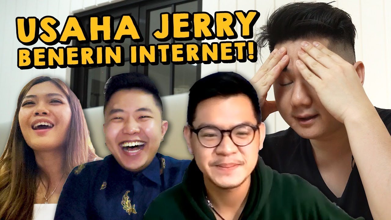 USAHA JERRY BENERIN INTERNET! SAMPAI NGAKAK BARENG AUDREY & NINDY