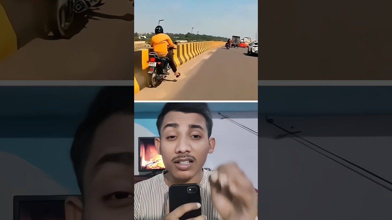 Car Mein Baithi Family Ki Laparwahi Se Biker Ki Jaan Jaate-Jaate Bachi! 😨 #shorts #short
