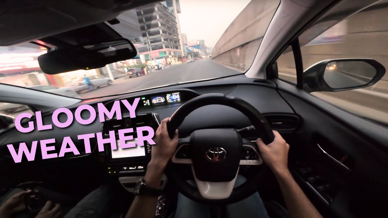 POV Drive - Everyone Got Scared - Gloomy Weather - Toyota Prius 2018