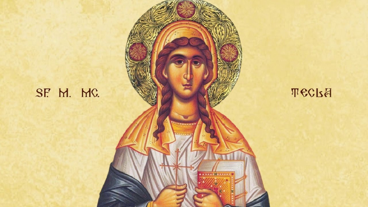 ACATISTUL SFINTEI MARI MUCENITE TECLA- CEA ÎNTOCMAI CU APOSTOLII.