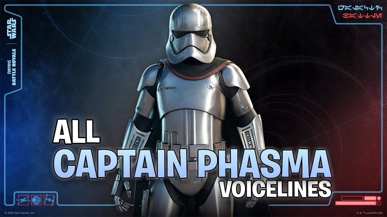 All Captain Phasma Boss Voicelines in Chapter 6 Season 3 - Fortnite Bosses Voicelines
