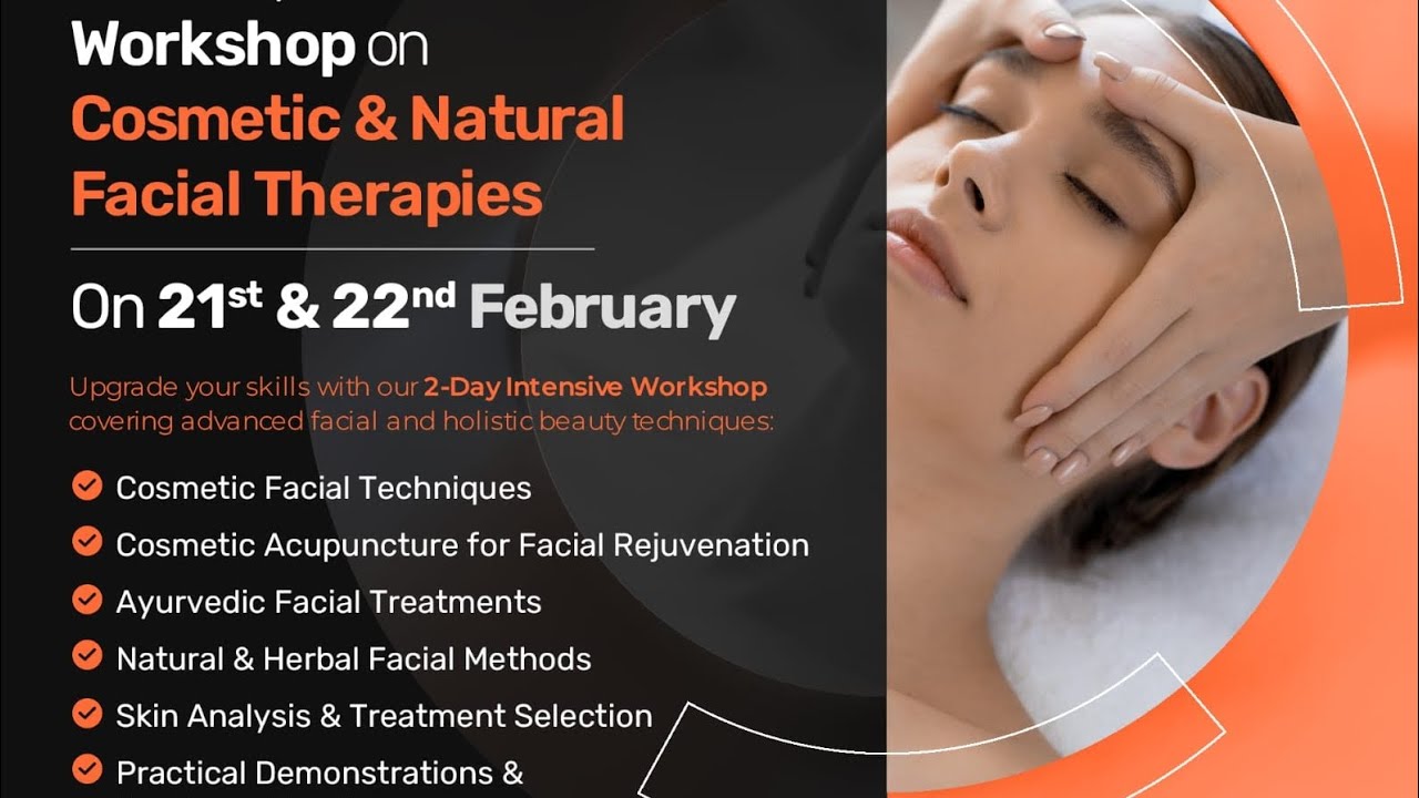 Glow like never before .Join us on  for exclusive session on Cosmetic & Natural Facial Therapy #yt 