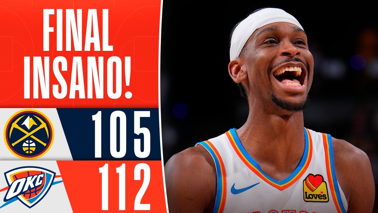 THUNDER derrota os NUGGETS em final de jogo ELETRIZANTE - Melhores Momentos