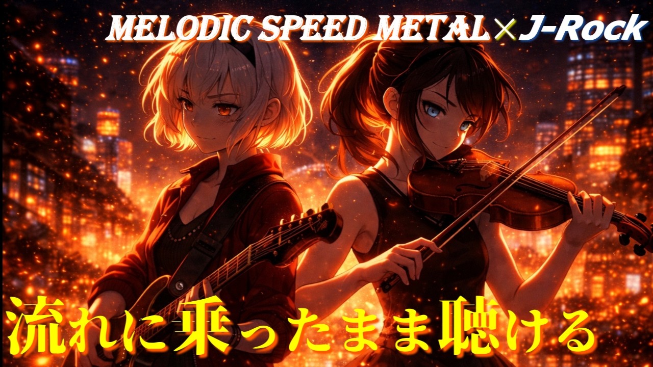 【激しくととのう】Crossing Lights / 交差する光 | 重低音×疾走感×Melodic & Emotional J-Rock | playlist