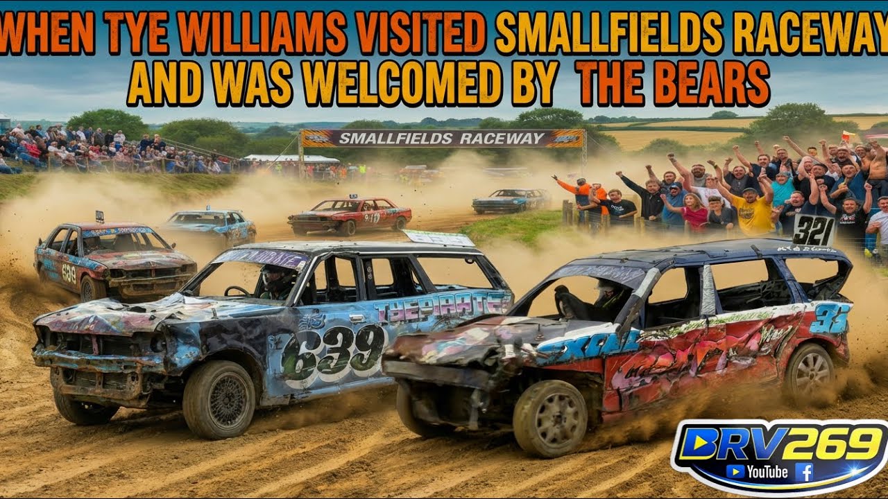 When Tye Williams visited Smallfields Raceway in July 2025 . With a kind welcome from the Bears 