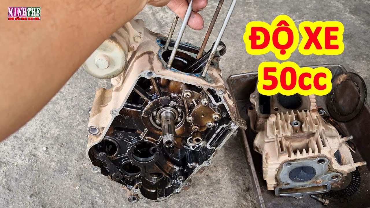 Cách độ xe 50cc lên 100cc Minh Thế HonDa