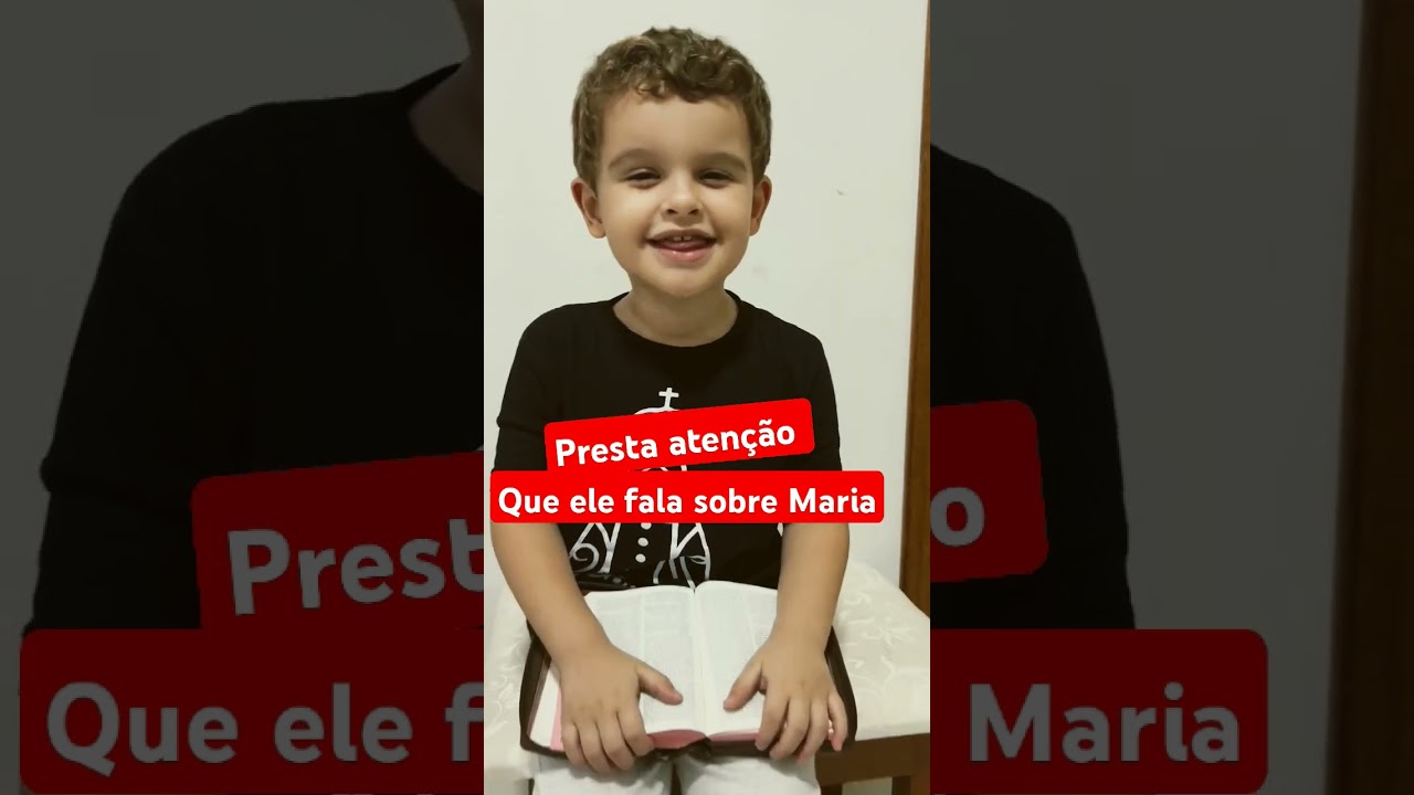 presta aten&ccedil;&atilde;o que esse garoto fala sobre Nossa Senhora #maemaria #fe #curiosidadescatolica
