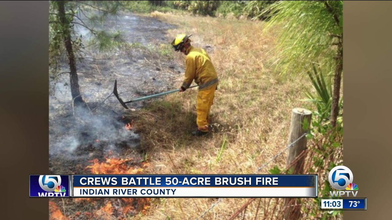 Brush fires Sunday in Indian River, Okeechobee counties
