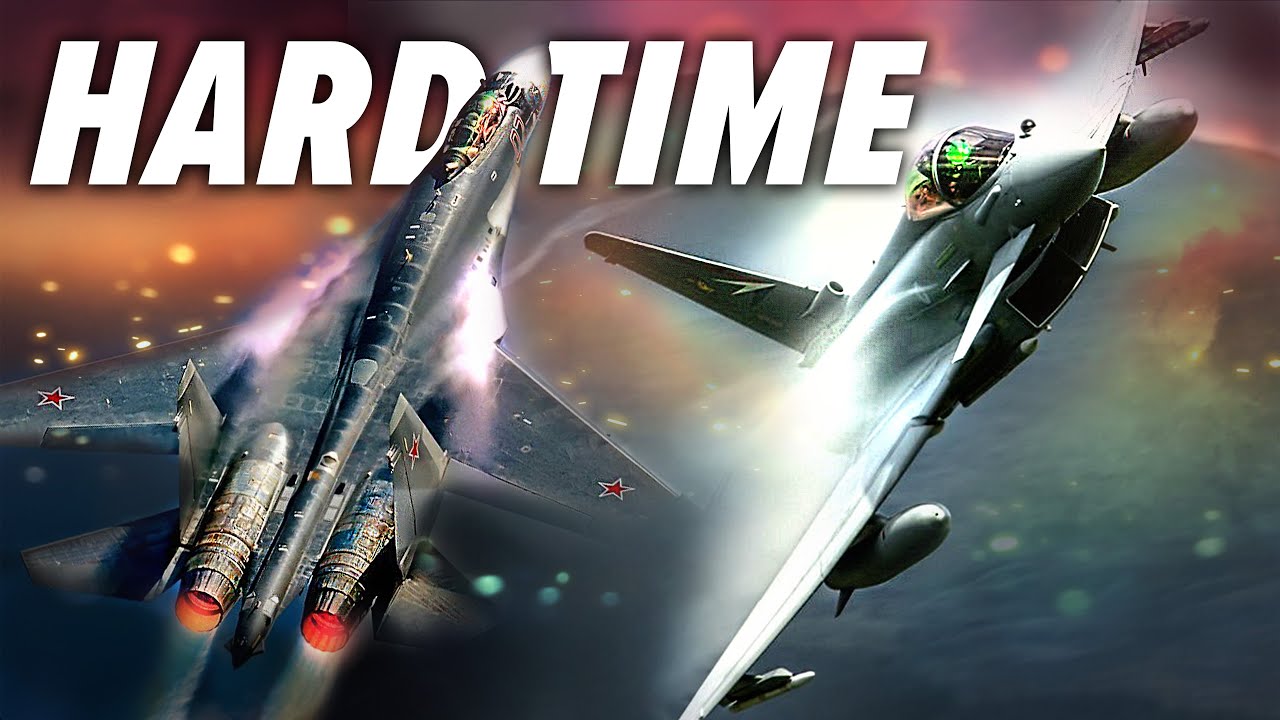 SU-35 Flanker VS 2 Eurofighter Typhoons And Their Meteor Missiles | DCS World