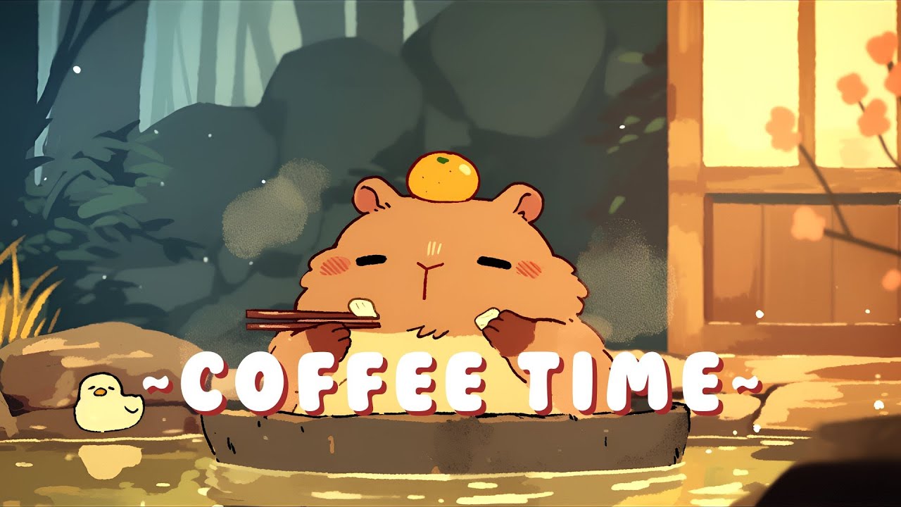 [60 Minutes] Capybara Music Lab | Cozy Japanese Lofi Mix 🦫 📝 | Continuous Mix