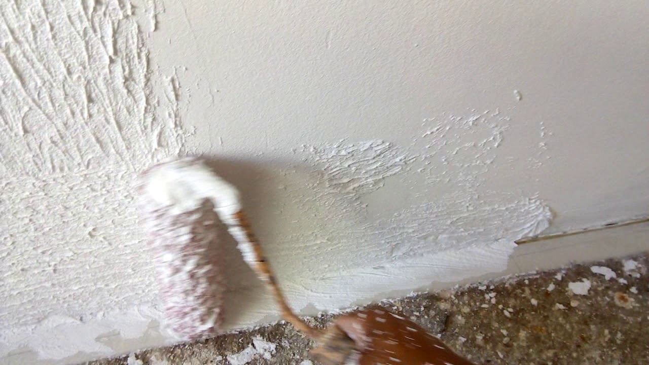 Aplica&ccedil;&atilde;o de textura de rolo..