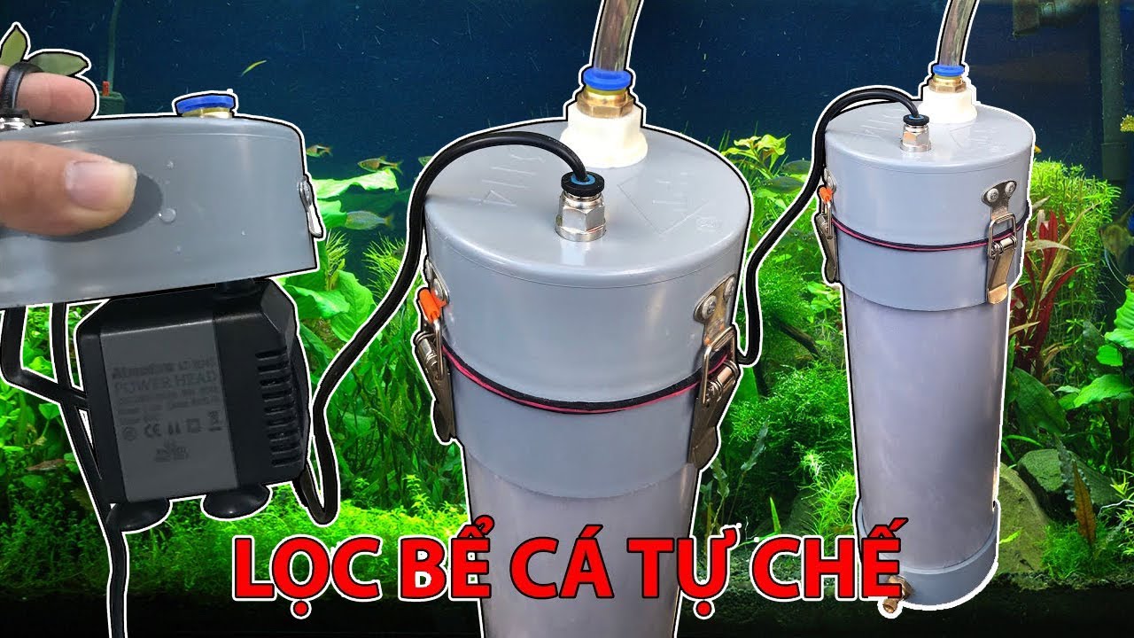 Hướng dẫn tự chế bộ lọc ngoài mini cho bể cá thủy sinh đơn giản tại nhà (ver2)