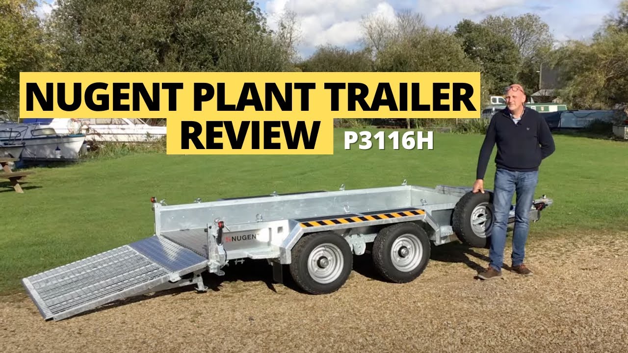 Nugent Plant Trailer P3116H ( 10'3''x 5'3'') MGW 3500kg with closed in sides, LED and Ramp tail door
