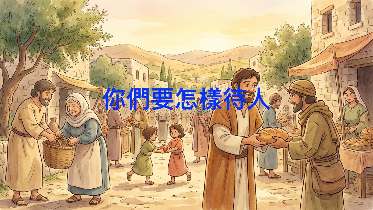 詩歌SS-4702【你們要怎樣待人】馬太福音7章12節〖羊咩咩-Ai聖經經文詩歌工作室〗