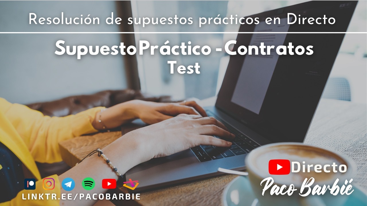 🔴EN DIRECTO - Supuesto práctico Contratos - Estación de Peaje 🅿️💸🚘