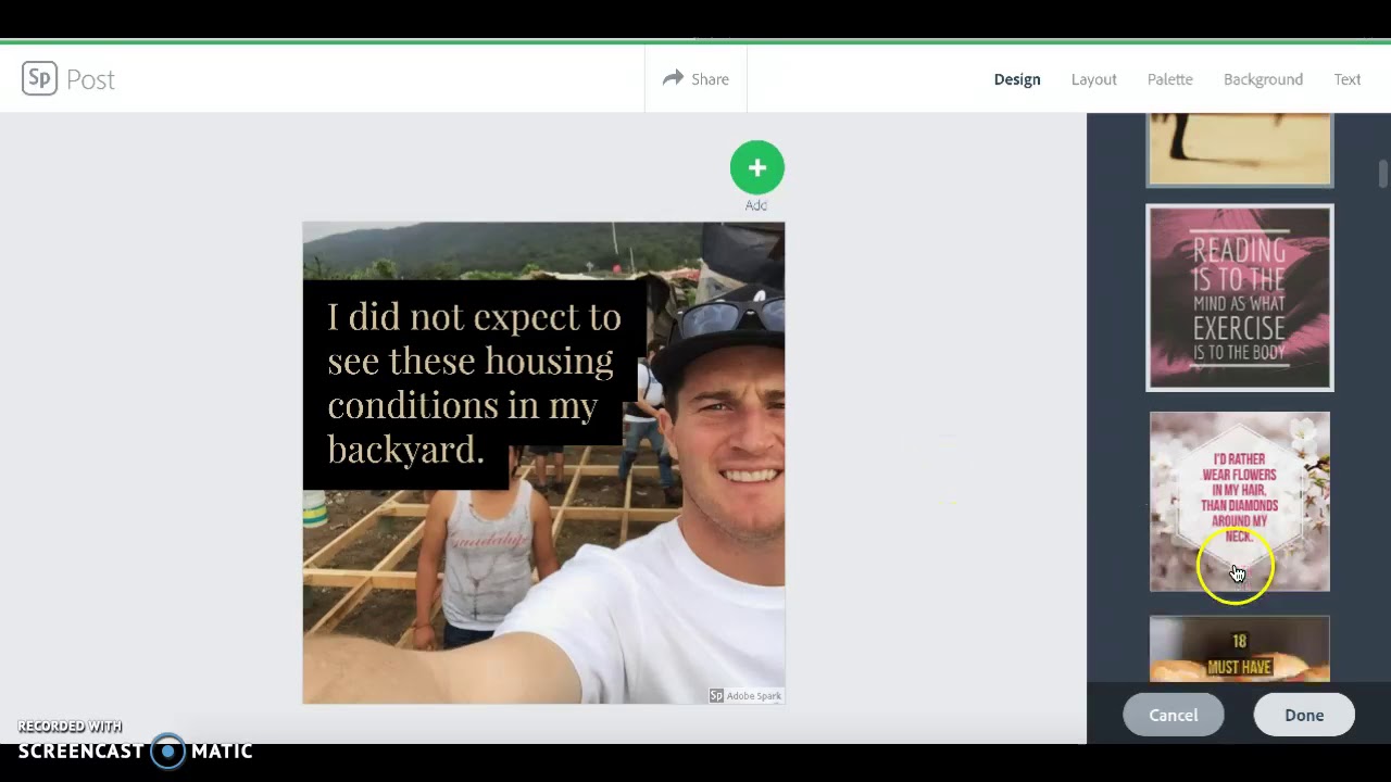 Adobe Spark Post Tutorial